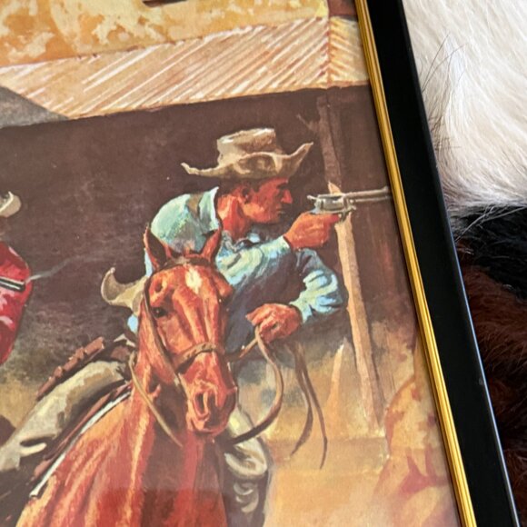 Mid Century Western Framed Picture by Earnest Tonk - Picture 4 of 13
